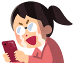 感激する女性