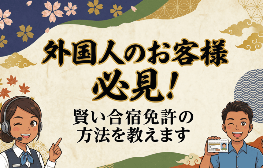 外国人のお客様必見ページのバナー